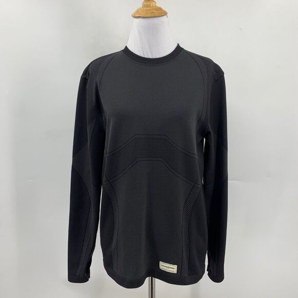 TheGivingMovement Shirt Womens Extra Large Black Sustainable Fitted Long Sleeve - Picture 2 of 11